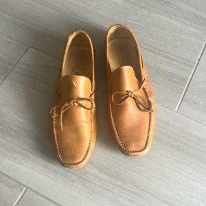 Mercanti Fiorentini driving loafers, cognac tan size 13